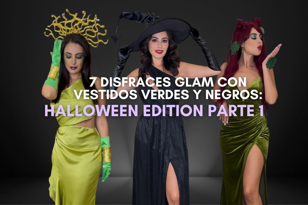 7 disfraces glam con vestidos verdes y negros: Halloween Edition Parte 1