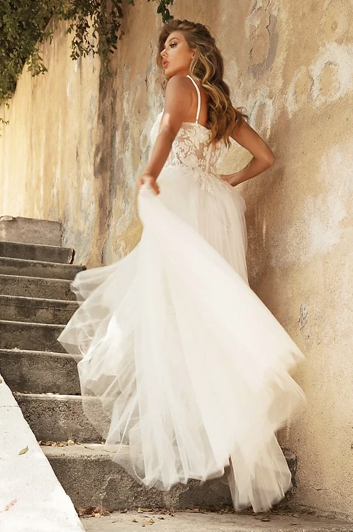 VESTIDO DE NOVIA SUKI FALDA TUL