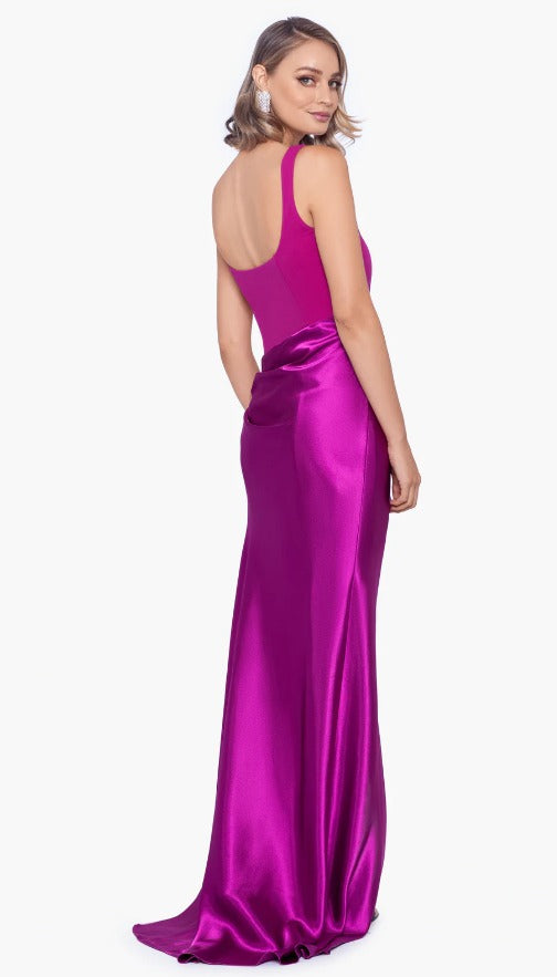 vestido hatiie rosa liso con olanes