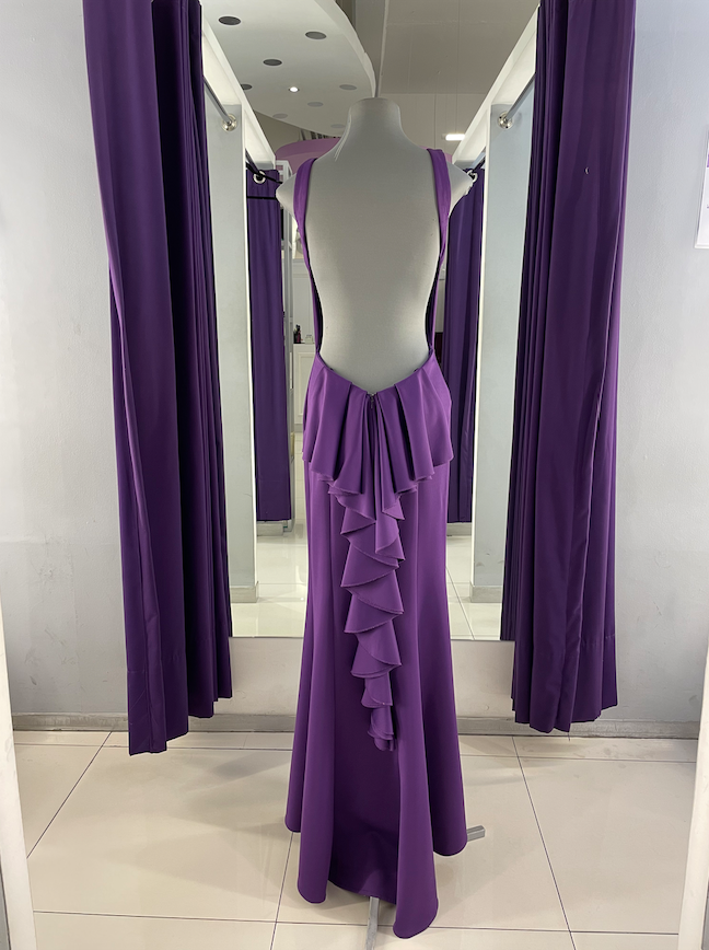 vestido margoth morado