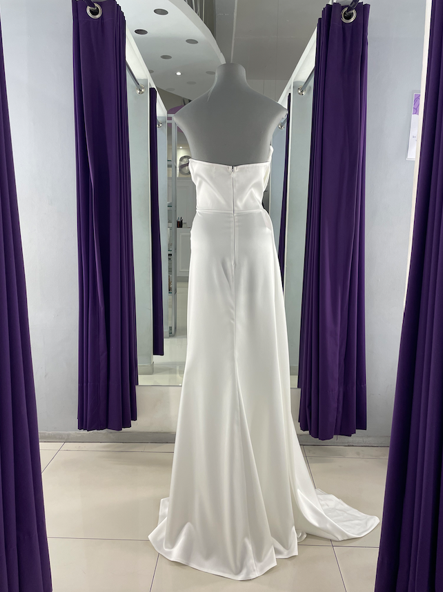 VESTIDO DE NOVIA  TALA BLANCO SATÍN