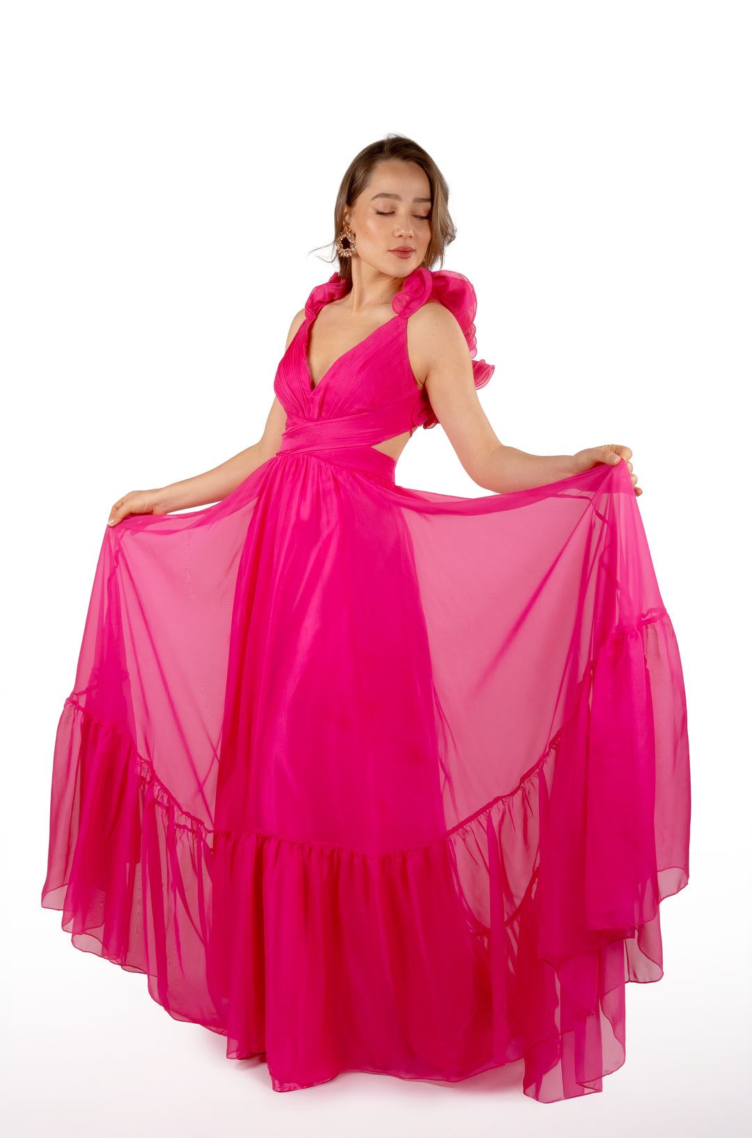 Vestido Rosa Fucsia Vestidos De Xv Añaños Color Fiusha Vestido