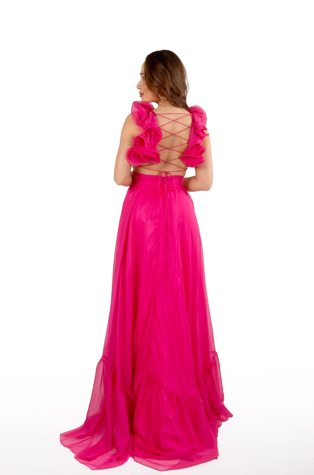 Hombros Descubiertos Vestidos De Noche Largos Fiusha EVA VESTIDO