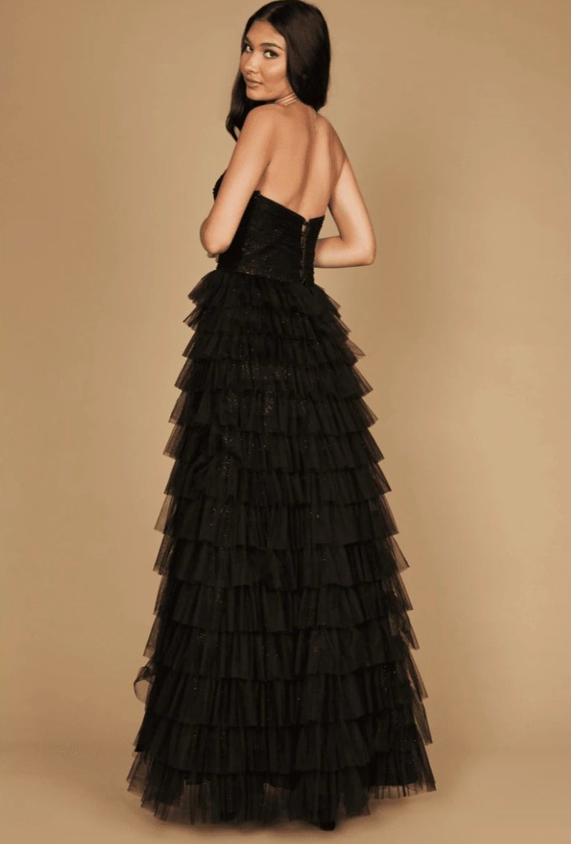 VESTIDO SABRINA NEGRO STRAPLESS