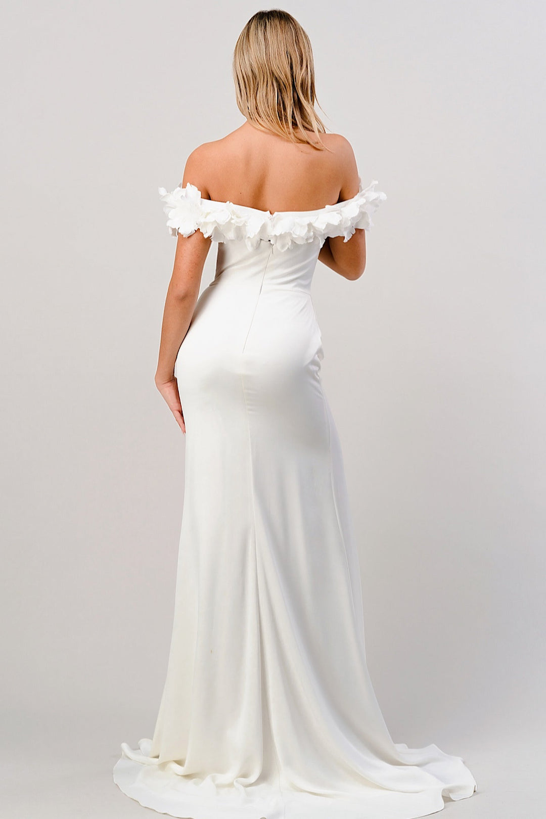 VESTIDO DE NOVIA AZUNI BLANCO SATÍN