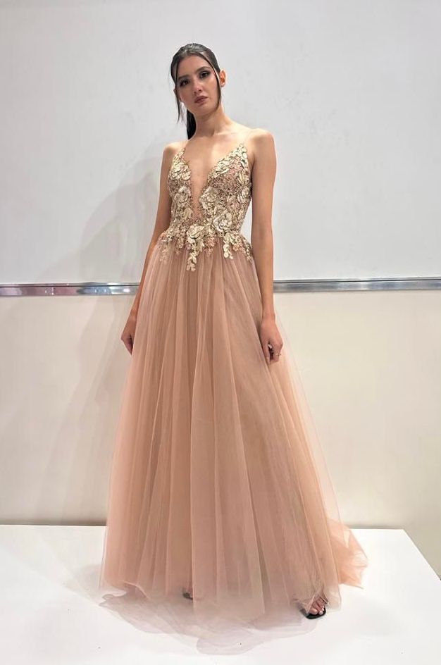 VESTIDO NÁPOLES TUL CON TIRANTES