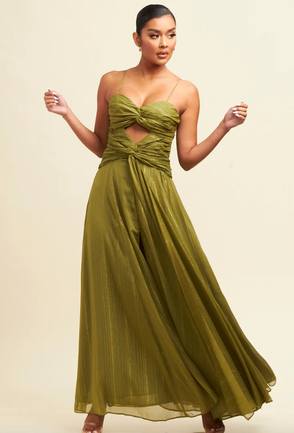 VESTIDO NELA VERDE TIRANTES ESCOTE EN ESPALDA